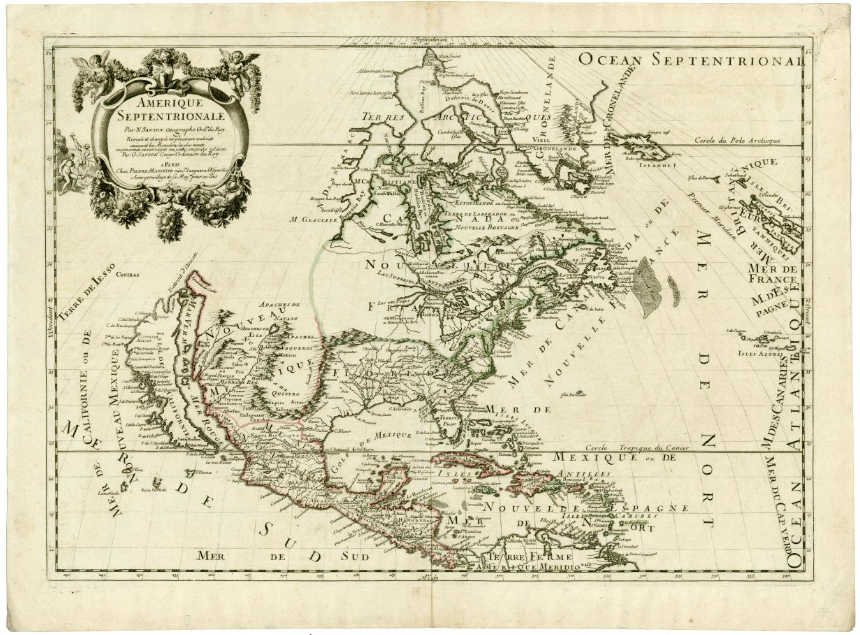 Amerique septentrionale 1690